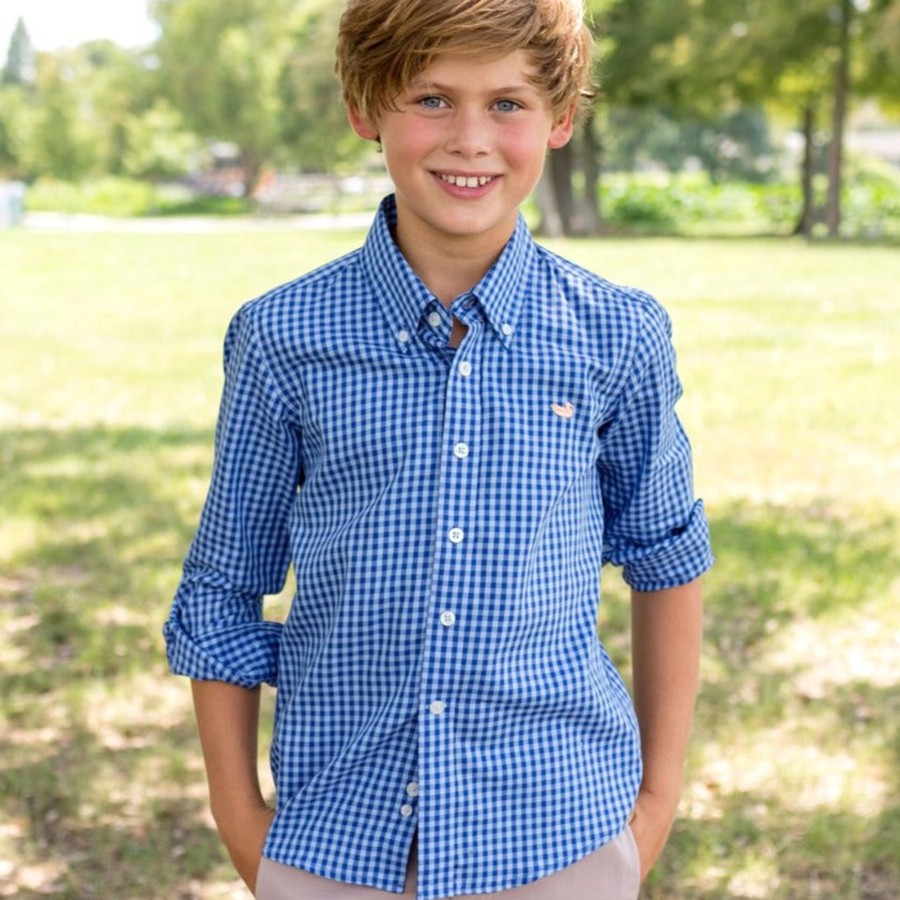 Youth Southern Marsh Dress Shirts | Youth Memphis Gingham Dress Shirt