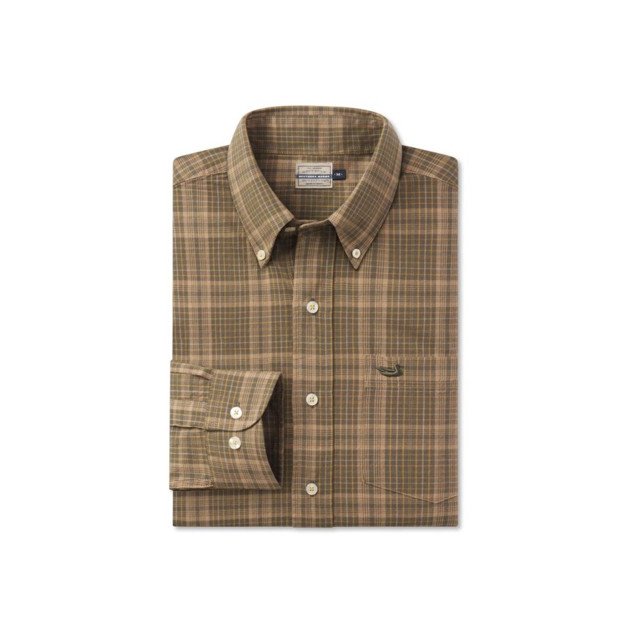 Men'S Southern Marsh Relaxed | Verret Washed Check Dress Shirt