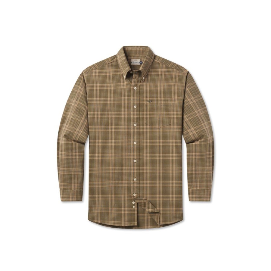 Men'S Southern Marsh Relaxed | Verret Washed Check Dress Shirt