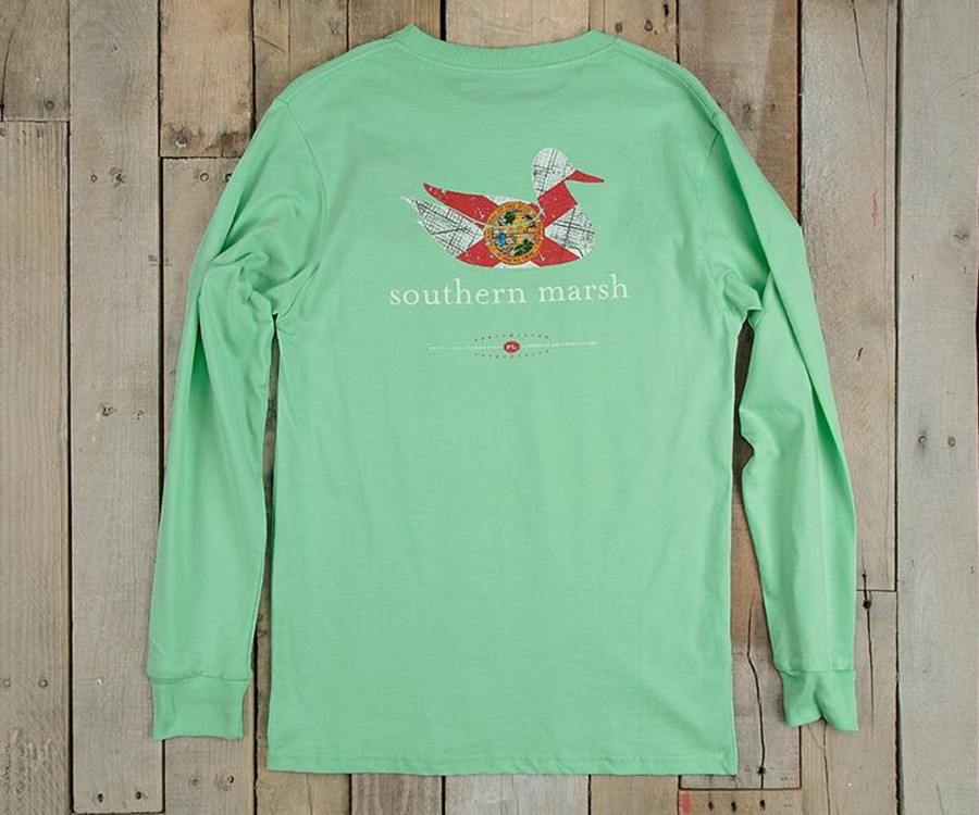 Men'S Southern Marsh Original Ls Tees | Authentic Heritage Tee | Florida | Long Sleeve