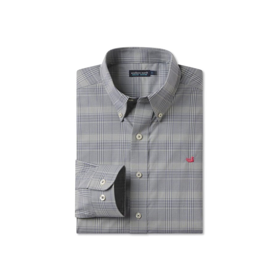 Men'S Southern Marsh Wrinkle-Free | Morgan Check Dress Shirt