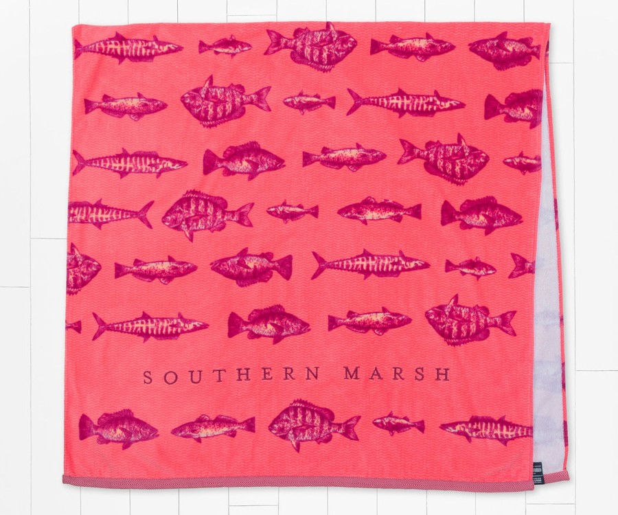 Accessories Southern Marsh Beach Towels | Riptide Beach Towel Riptide Coral