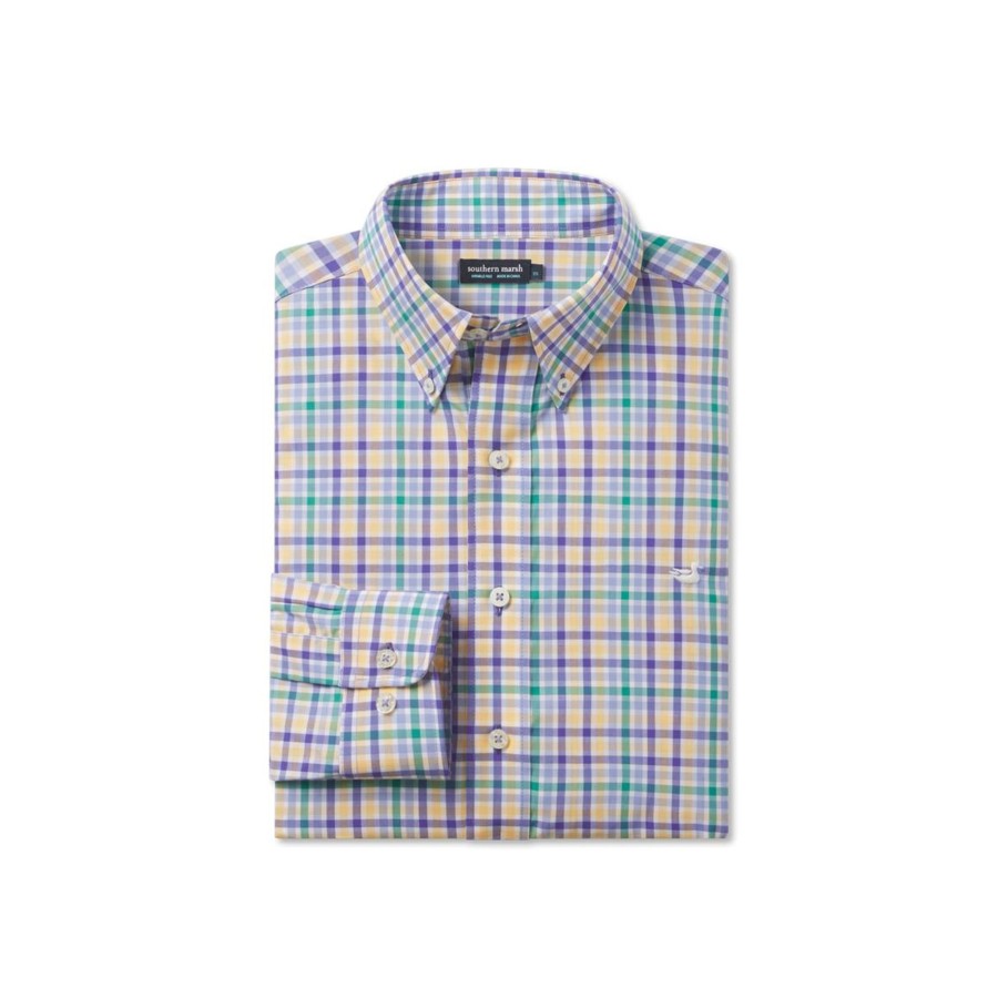 Men'S Southern Marsh Wrinkle-Free | Juban Check Dress Shirt