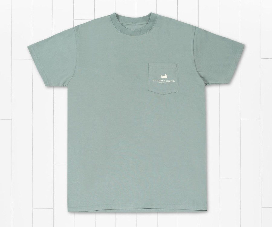 Men'S Southern Marsh Original Ss Tees | Mountain Pass Tee Burnt Sage