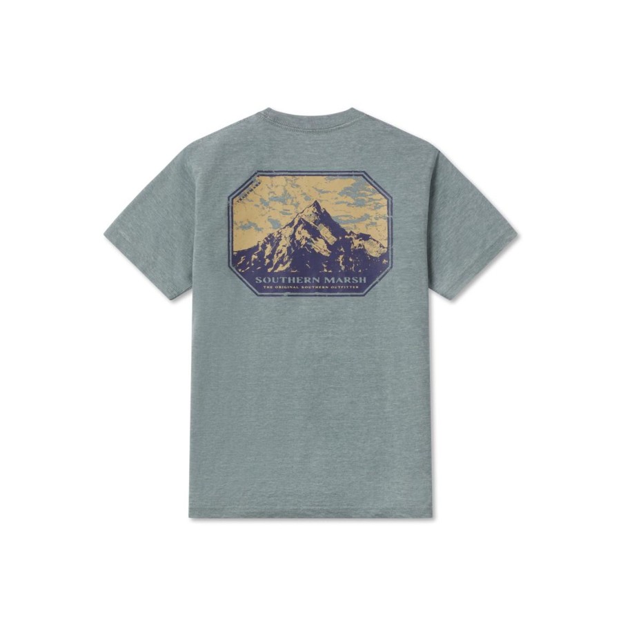 Youth Southern Marsh Seawash Tees | Youth Seawash Tee - High Altitude Hexagon Burnt Sage