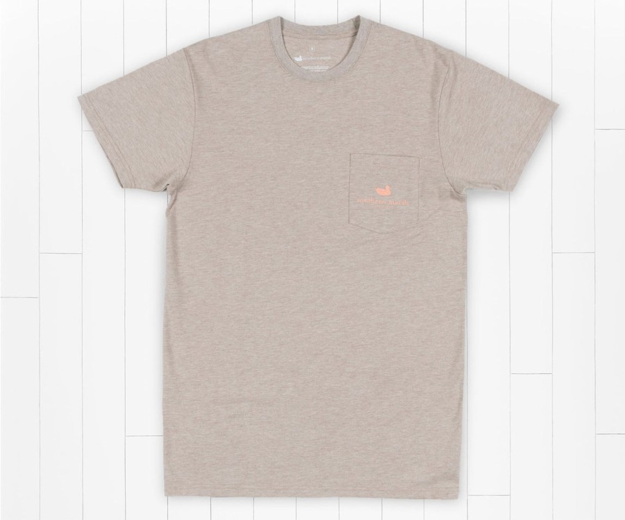 Women'S Southern Marsh Original Tees | Origins Crosscut Tee Washed Burnt Taupe