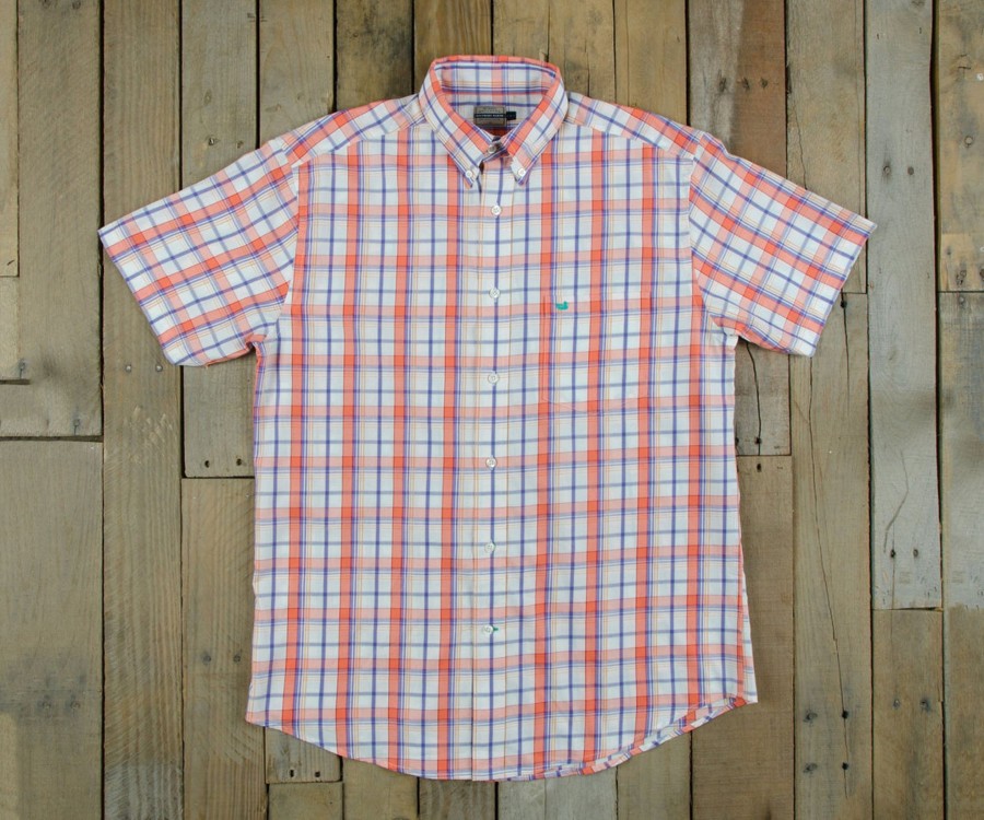 Men'S Southern Marsh Short Sleeve | Knoxboro Plaid Dress Shirt - Short Sleeve