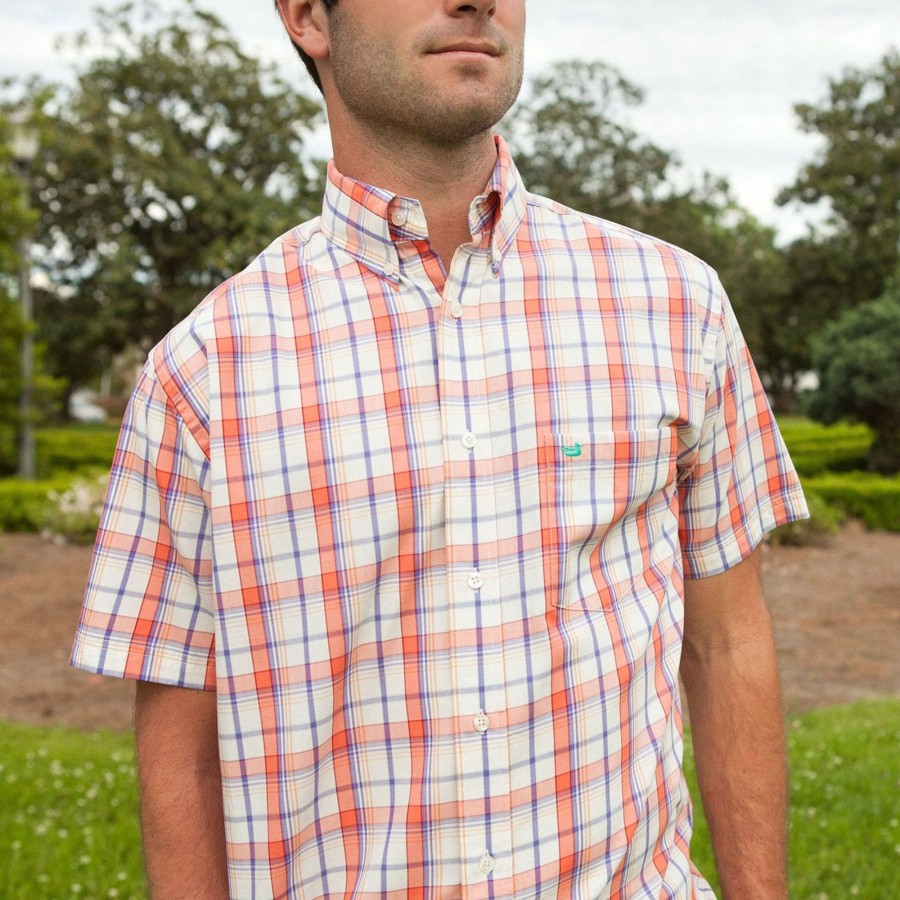 Men'S Southern Marsh Short Sleeve | Knoxboro Plaid Dress Shirt - Short Sleeve