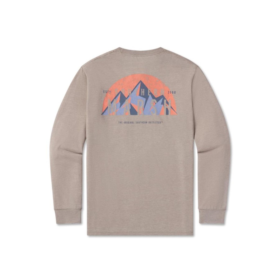 Men'S Southern Marsh Seawash Long Sleeve Tees | Seawash Tee | Slope Sunrise | Long Sleeve