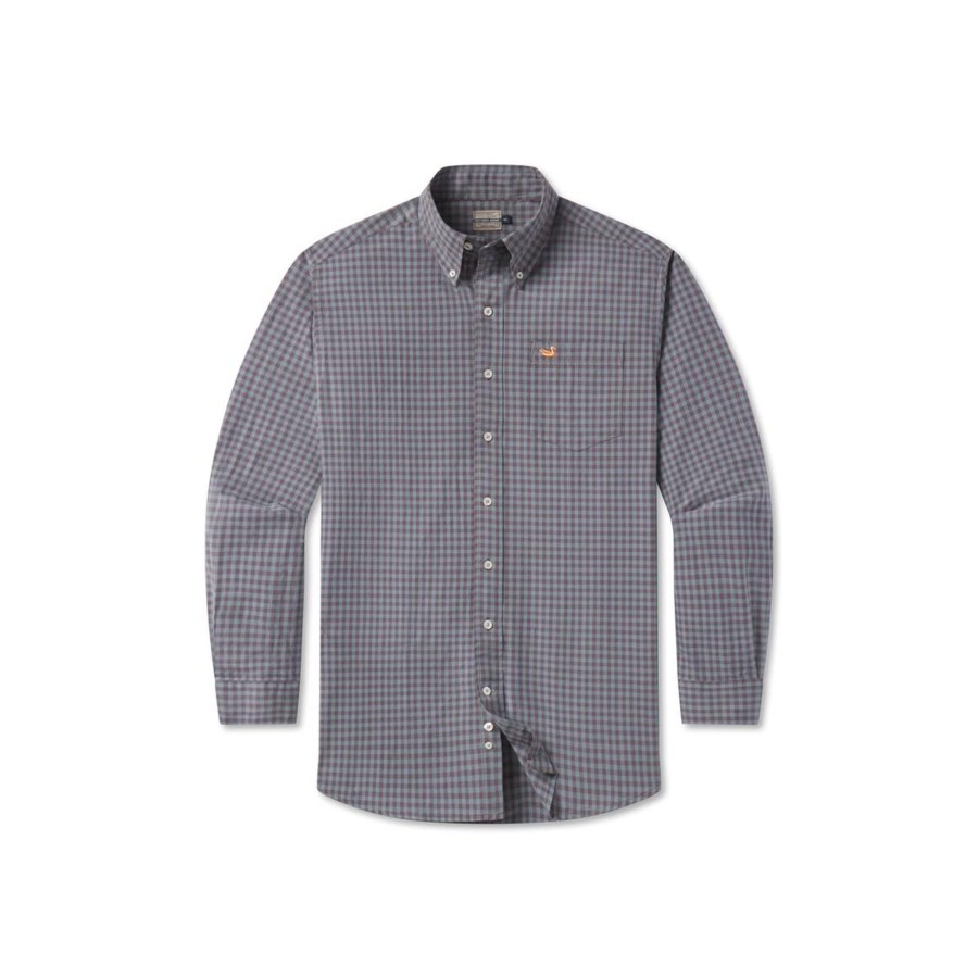 Men'S Southern Marsh Relaxed | Sumner Relaxed Washed Gingham Dress Shirt