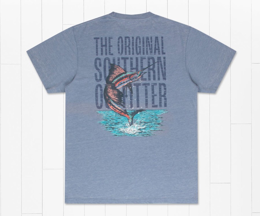 Men'S Southern Marsh Seawash Tees | Seawash Tee - Offshore - Marlin