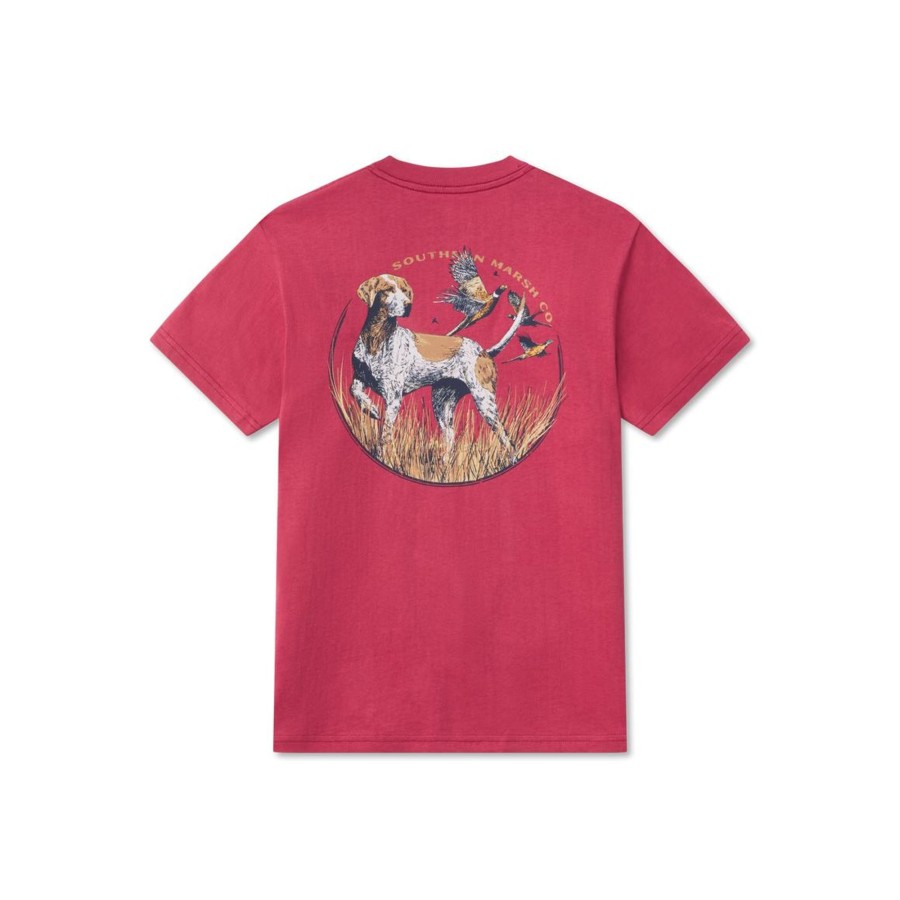 Youth Southern Marsh Original Tees | Youth Gun Dog Collection Tee - Pointer Rhubarb