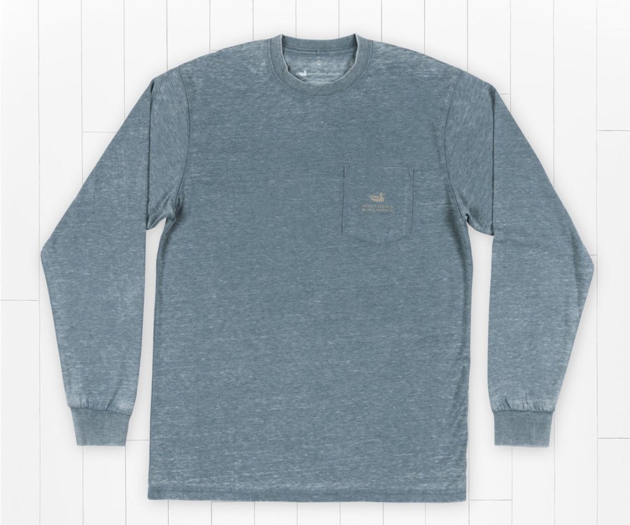 Men'S Southern Marsh Seawash Long Sleeve Tees | Seawash Tee | Tent | Long Sleeve