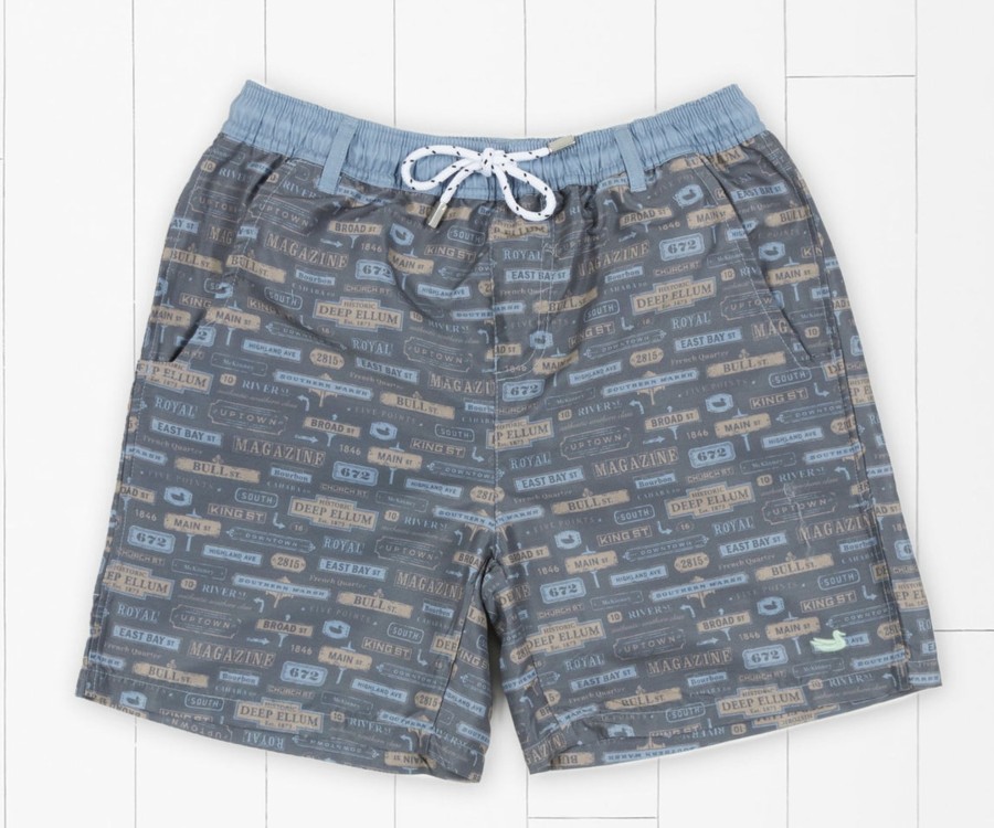 Youth Southern Marsh Swim Trunks | Youth Dockside Swim Trunk | Avenues Navy Avenues