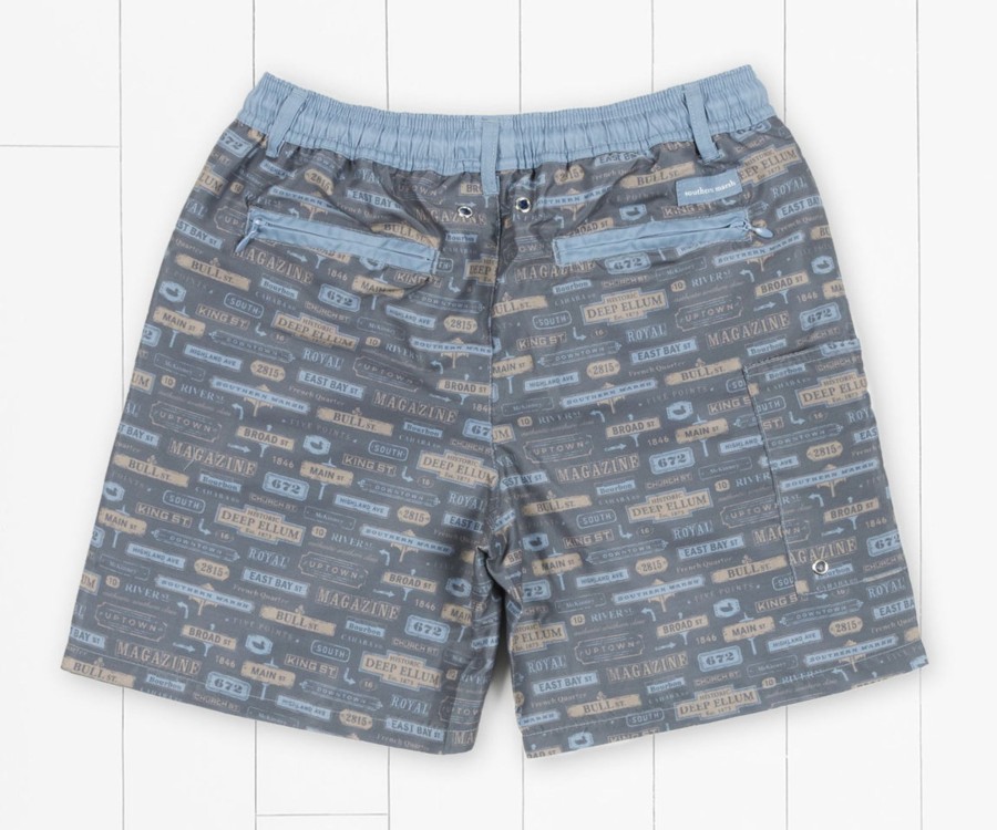 Youth Southern Marsh Swim Trunks | Youth Dockside Swim Trunk | Avenues Navy Avenues