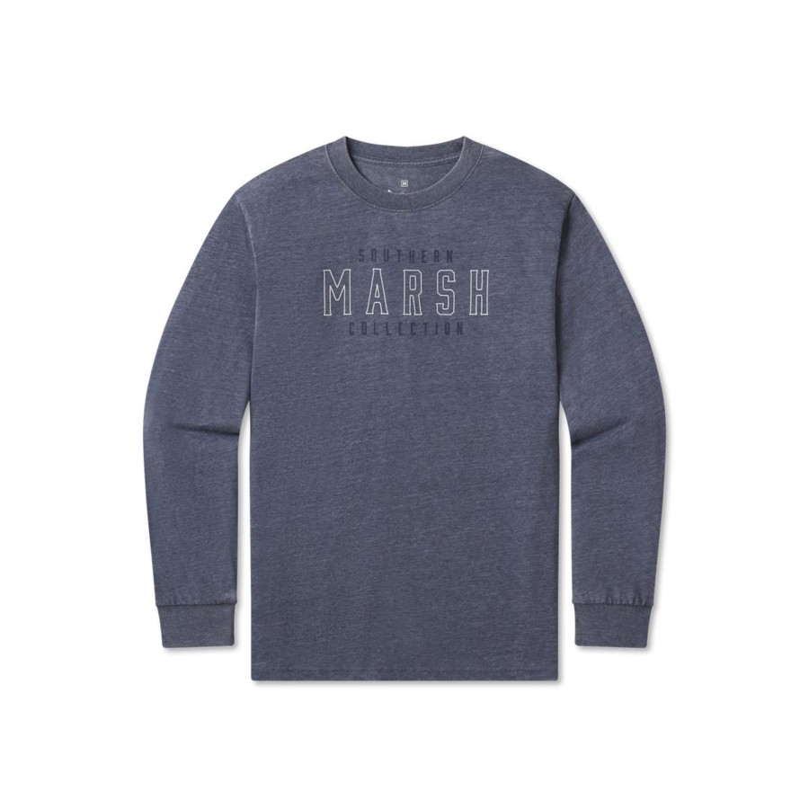 Men'S Southern Marsh Seawash Long Sleeve Tees | Seawash Tee - Marsh Outline - Long Sleeve