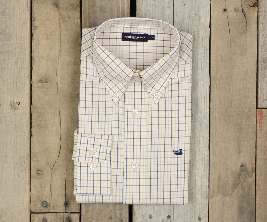 Men'S Southern Marsh Relaxed | Lindley Tattersall Dress Shirt