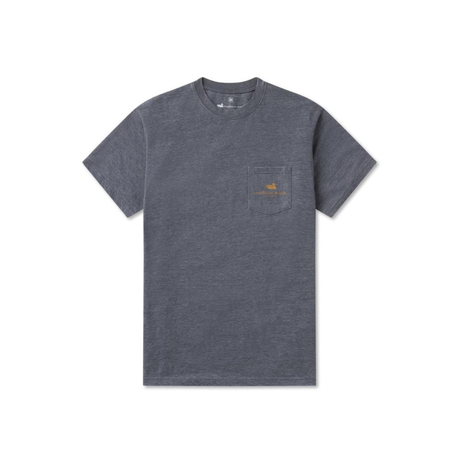 Men'S Southern Marsh Seawash Tees | Seawash Tee - Marsh Mercantile Co. Midnight Gray