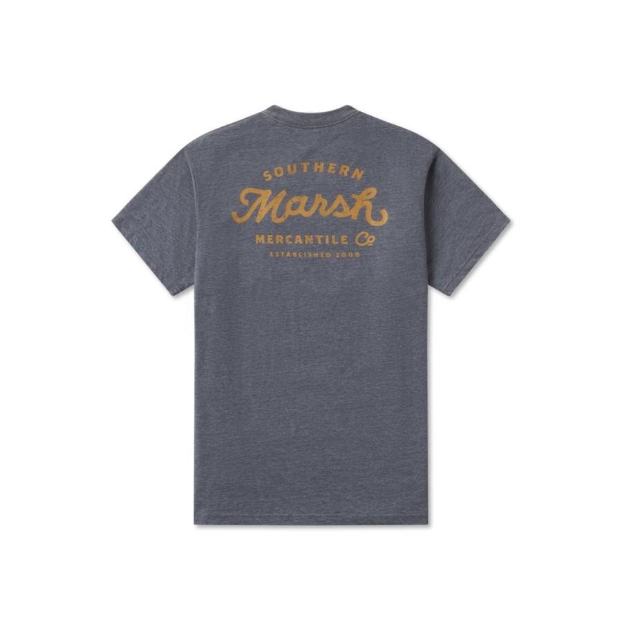 Men'S Southern Marsh Seawash Tees | Seawash Tee - Marsh Mercantile Co. Midnight Gray