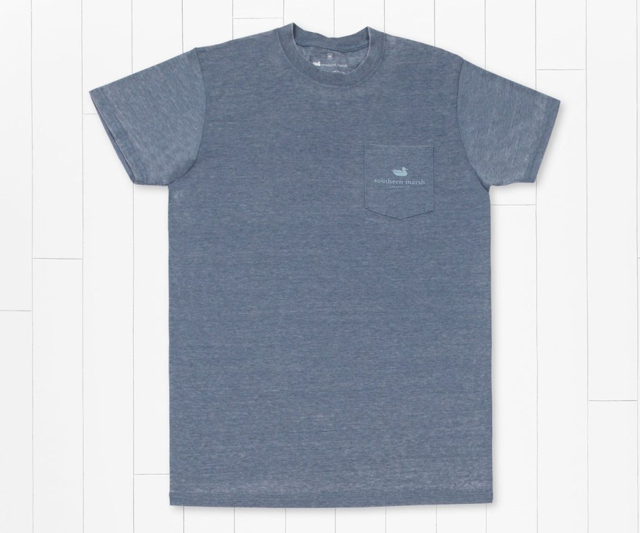 Women'S Southern Marsh Seawash Tees | Seawash Tee | Diamond Stamp Seawash Slate