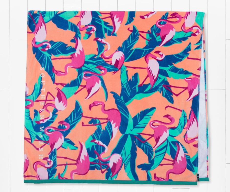 Accessories Southern Marsh Beach Towels | Flamingo Beach Towel