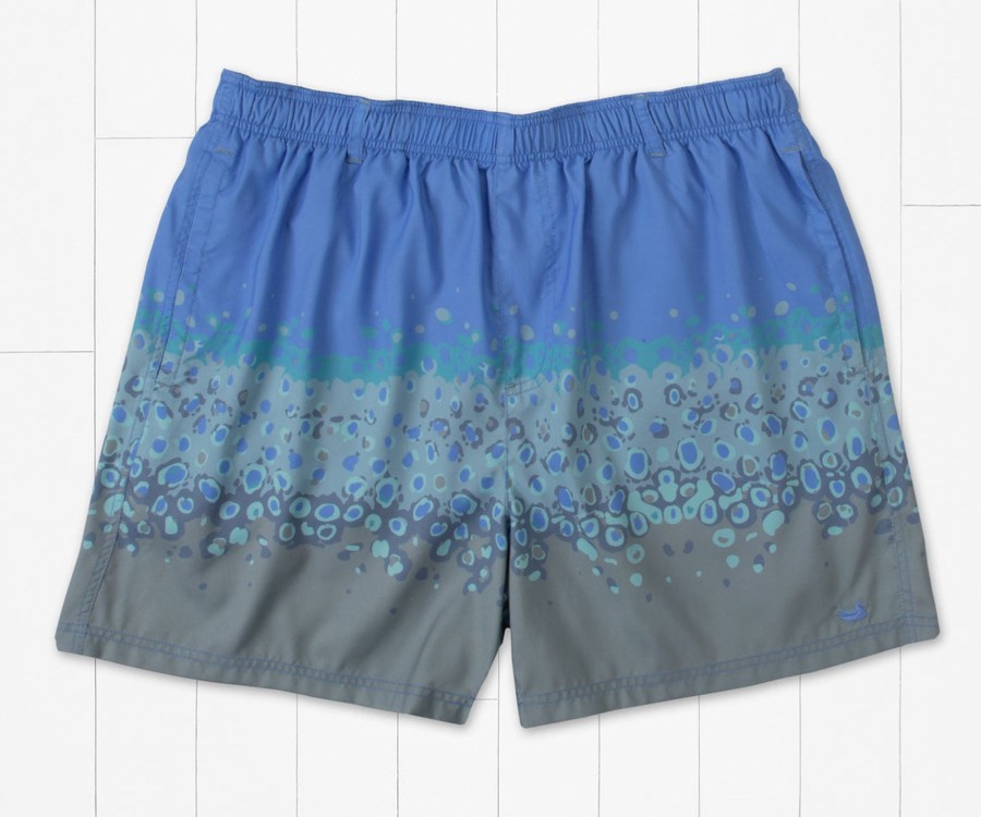 Men'S Southern Marsh Swim Trunks | Harbor Lined Trunk - Trout Dots