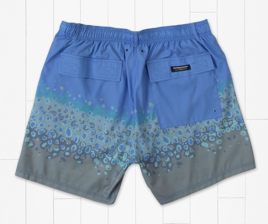 Men'S Southern Marsh Swim Trunks | Harbor Lined Trunk - Trout Dots