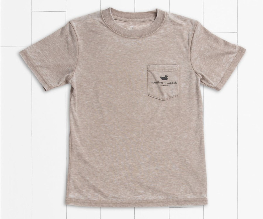 Youth Southern Marsh Seawash Tees | Youth Seawash Tee | Branding | Ducks Seawash Burnt Taupe