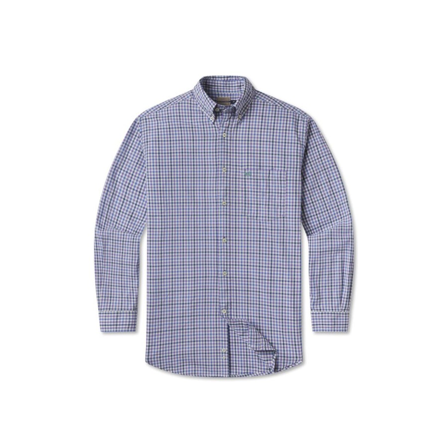 Men'S Southern Marsh Relaxed | Cashiers Washed Gingham Dress Shirt