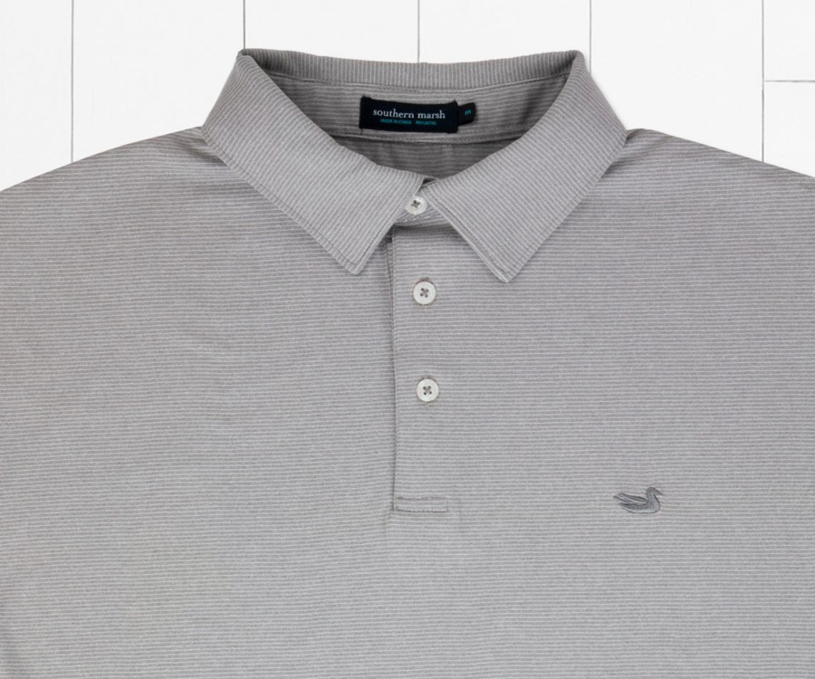 Men'S Southern Marsh Polos | Biscayne Heather Performance Polo