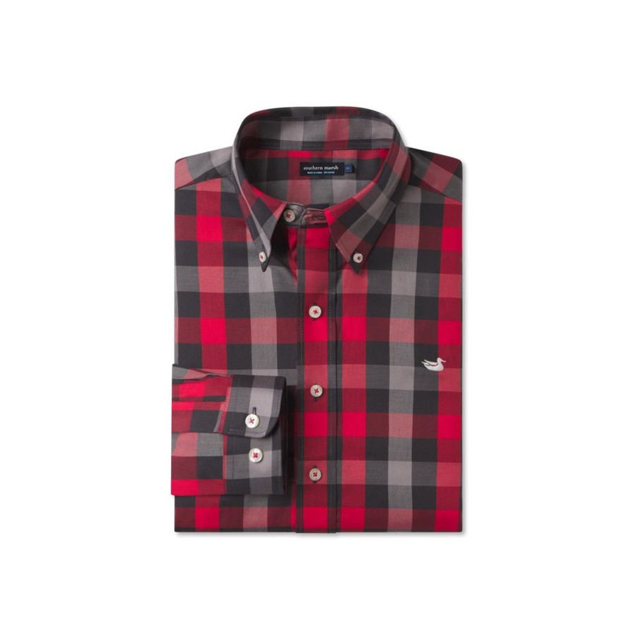 Men'S Southern Marsh Relaxed | Jalisco Gingham Dress Shirt